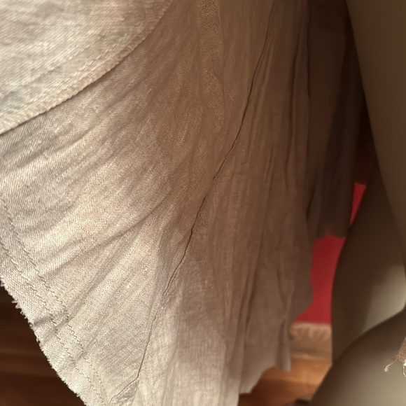 Gizia metallic linen embellished belt high low skirt EU 36 - Picture 14 of 15